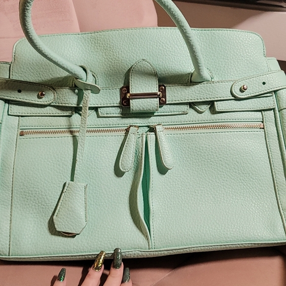 JustFab Bags Justfab Mint Green Purse Poshmark